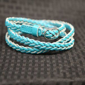 Teal Braided Belt
